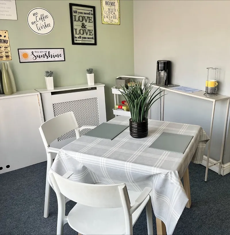 Bistro area at Broxburn Care Home