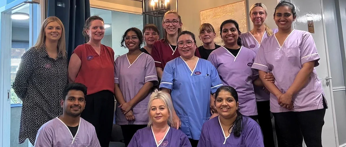 Nursing care team at Broxburn Care Home West Lothian
